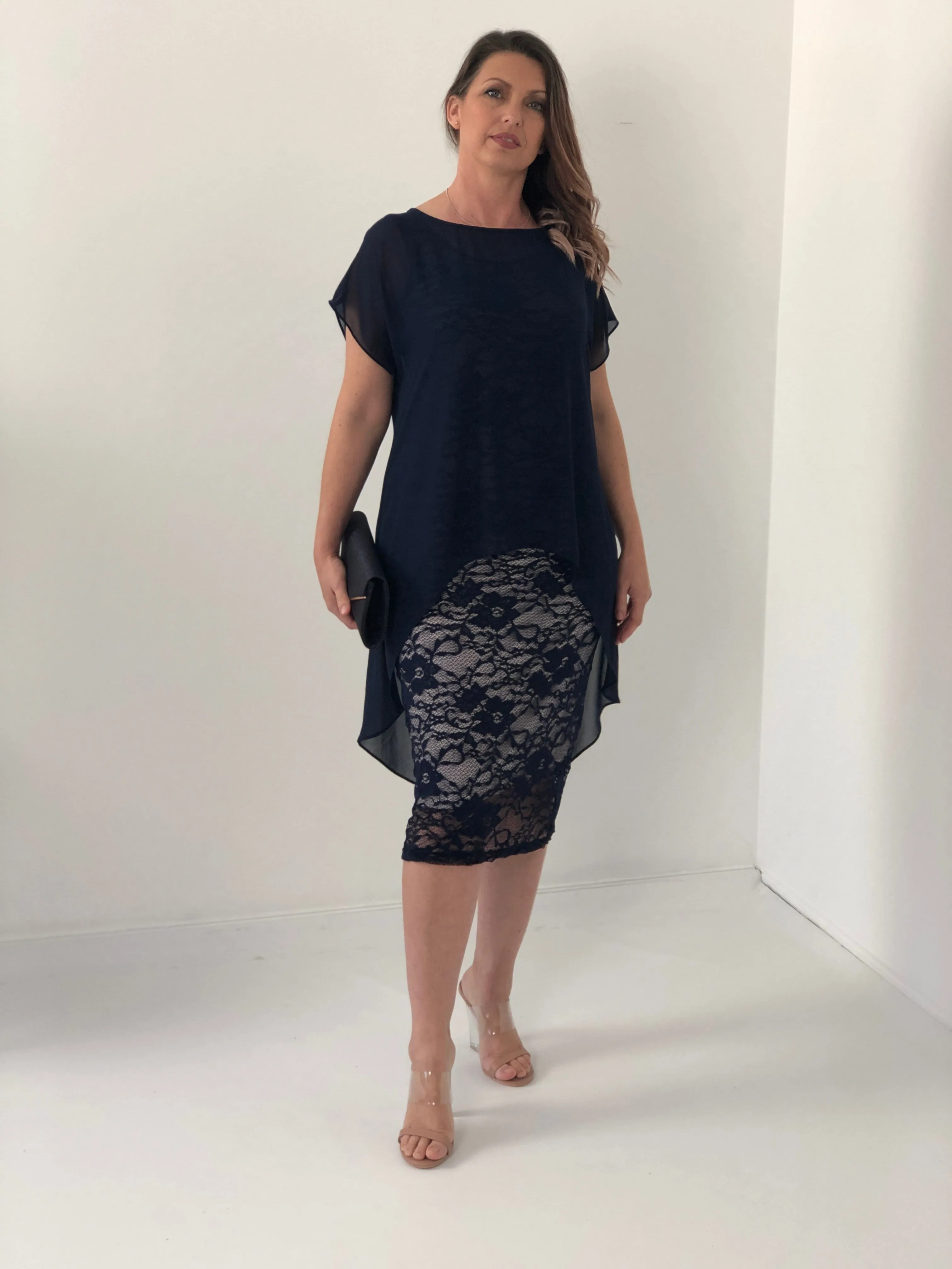Hulston Sand/Navy Evening 2 Piece Set