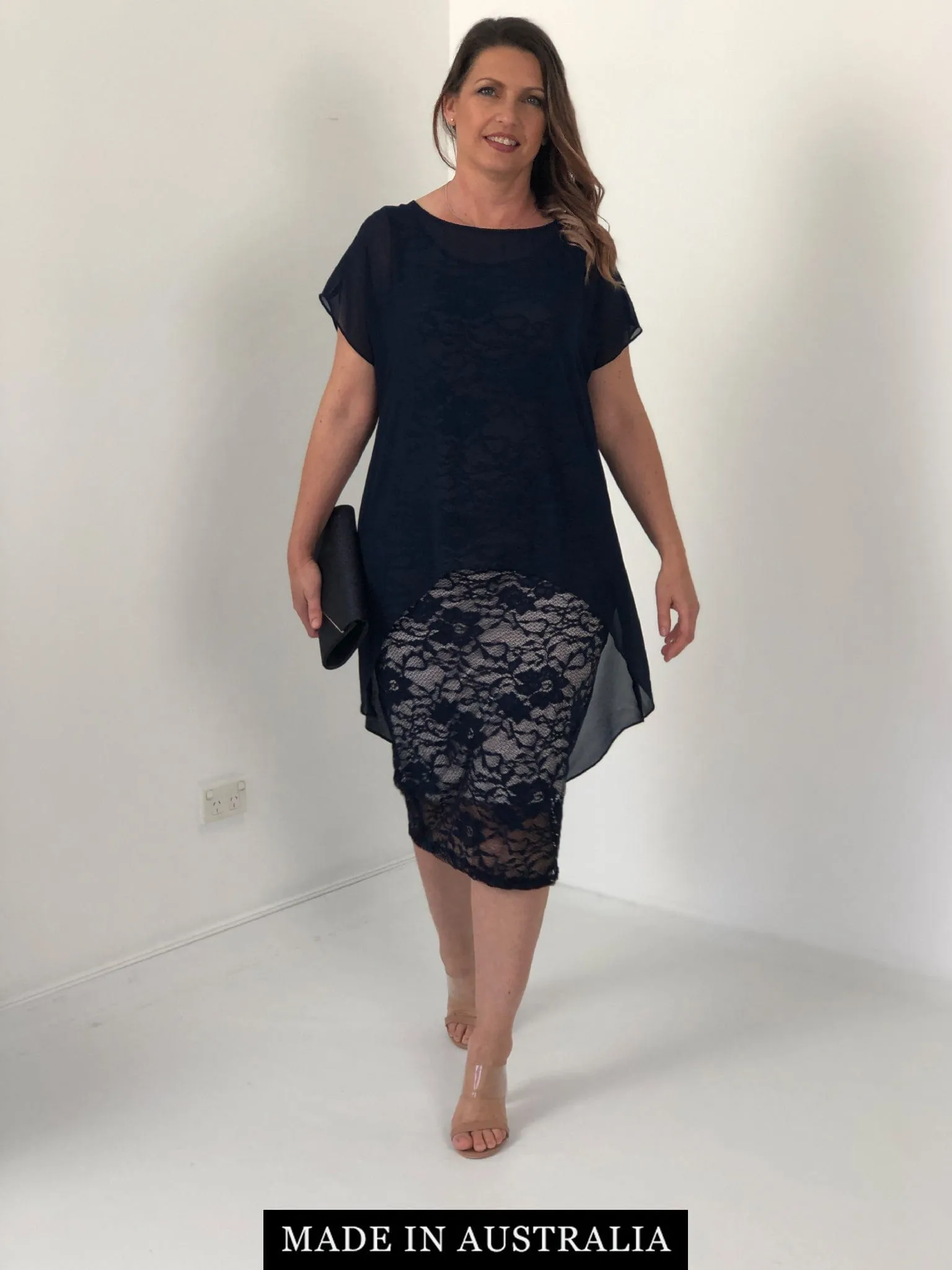 Hulston Sand/Navy Evening 2 Piece Set