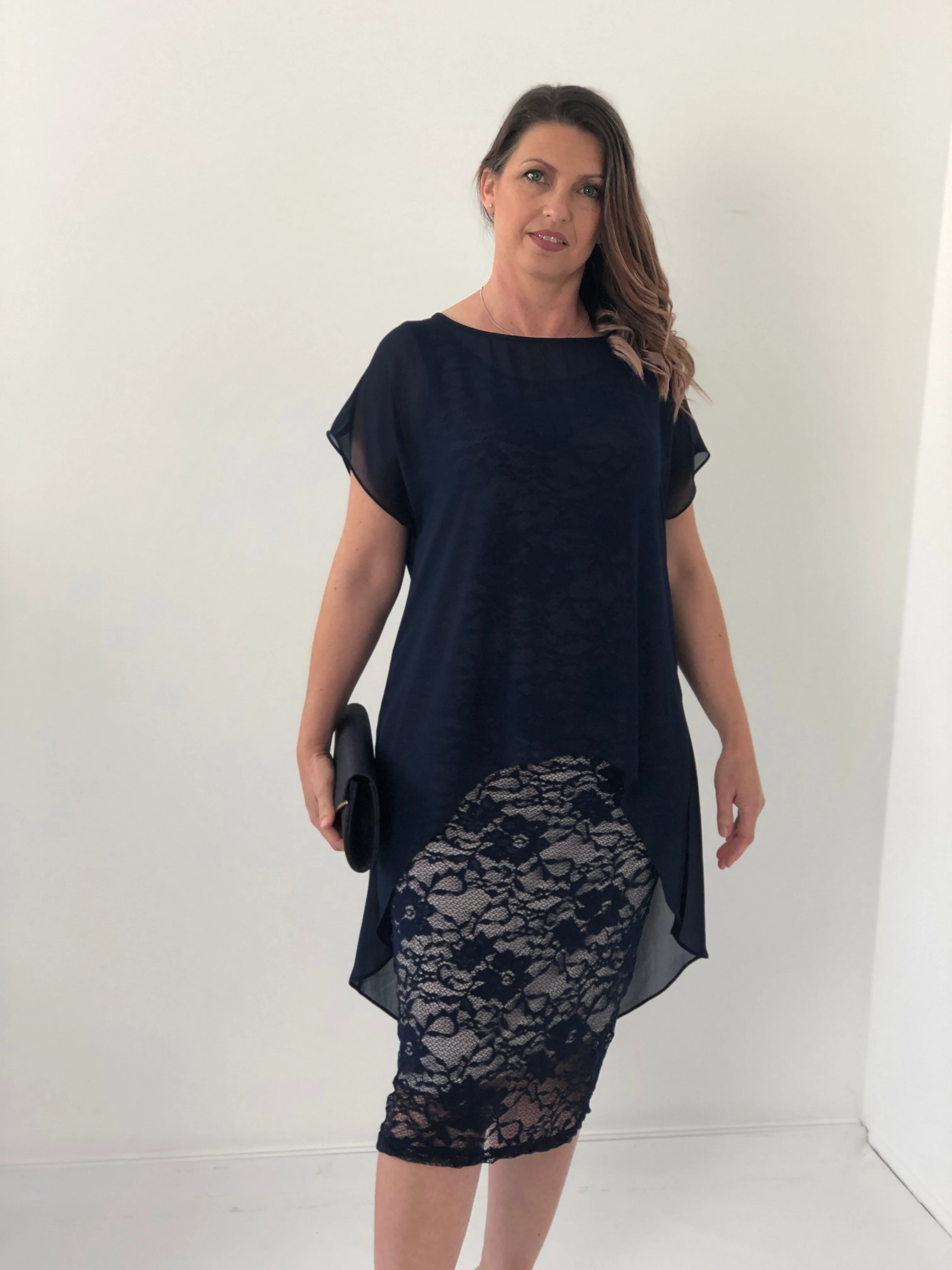 Hulston Sand/Navy Evening 2 Piece Set