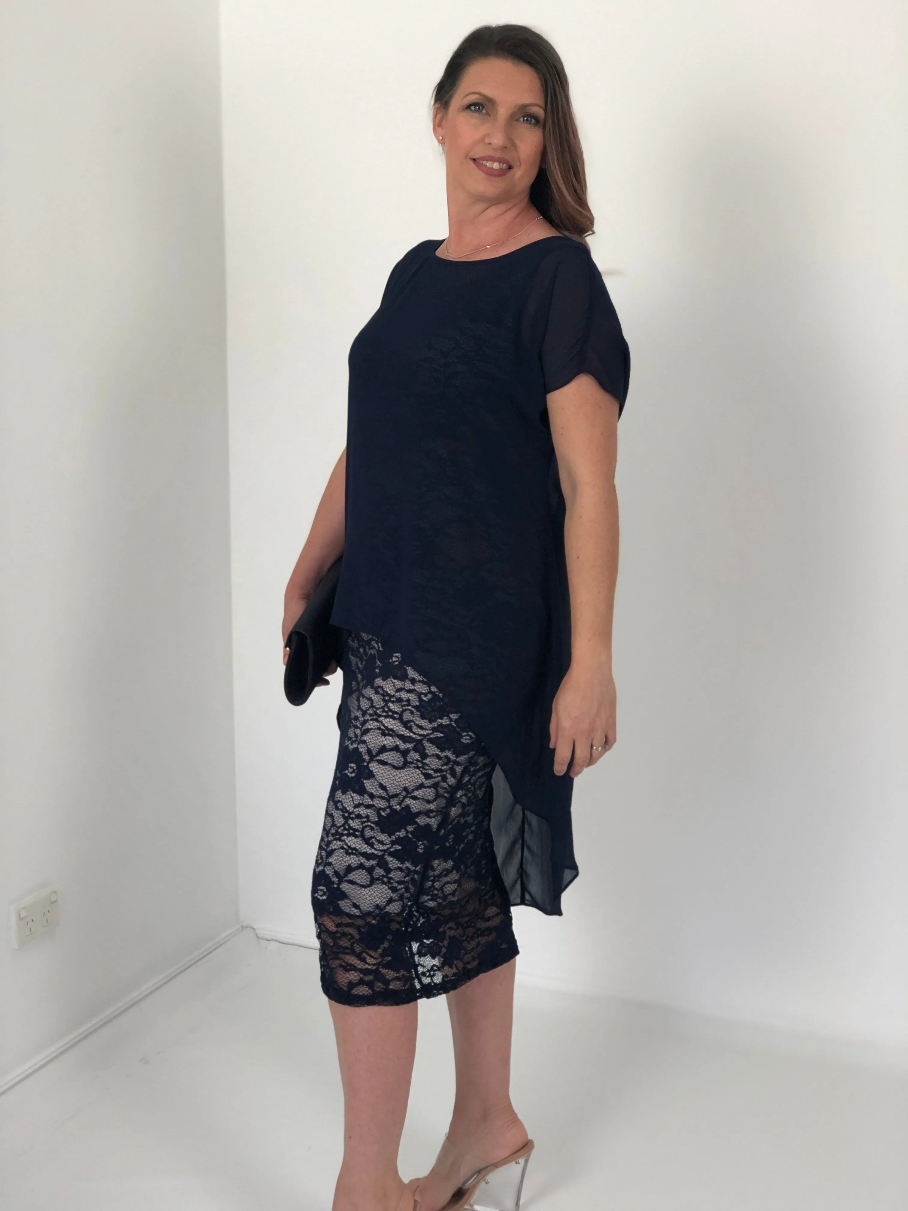 Hulston Sand/Navy Evening 2 Piece Set