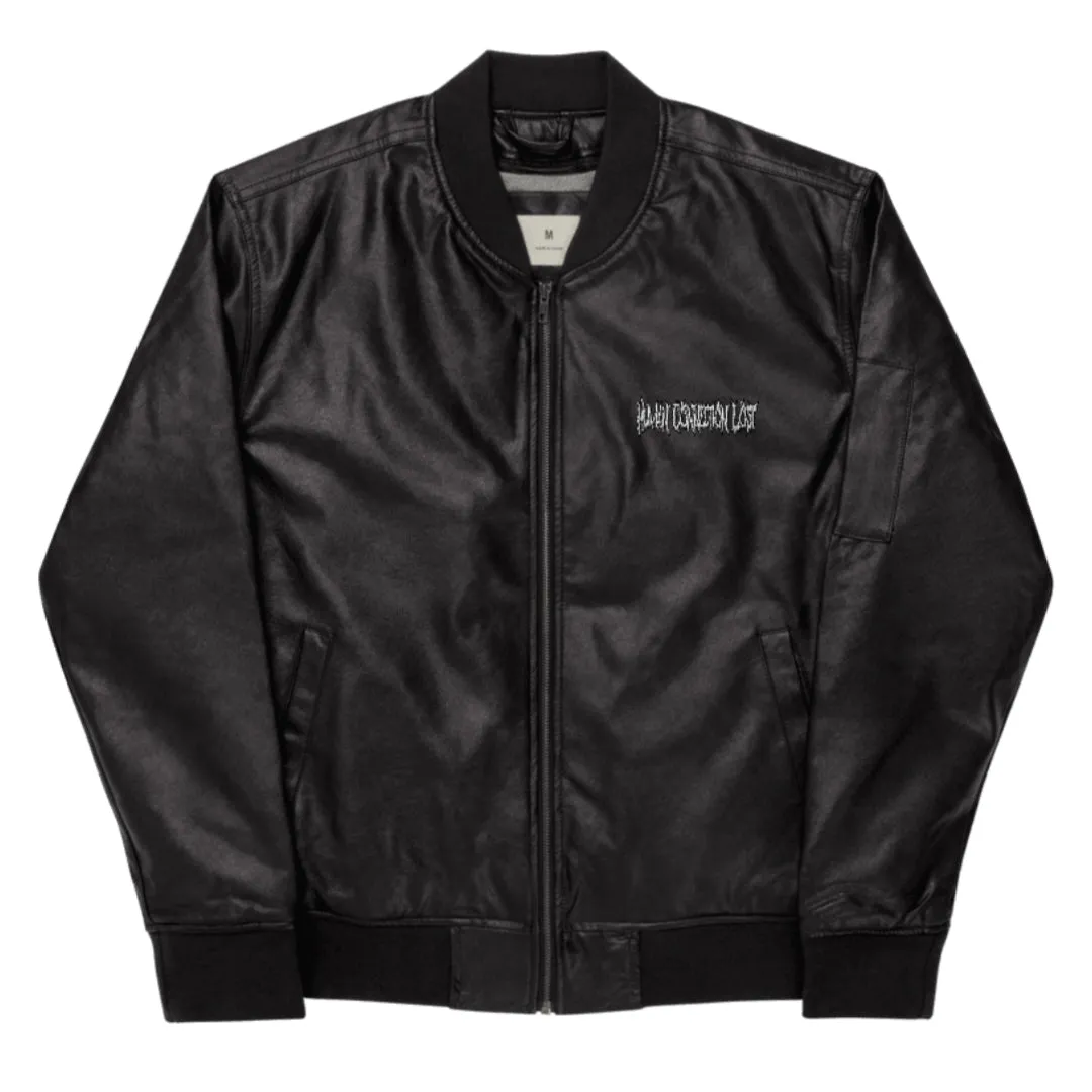Human Connection Lost Faux Leather Jacket