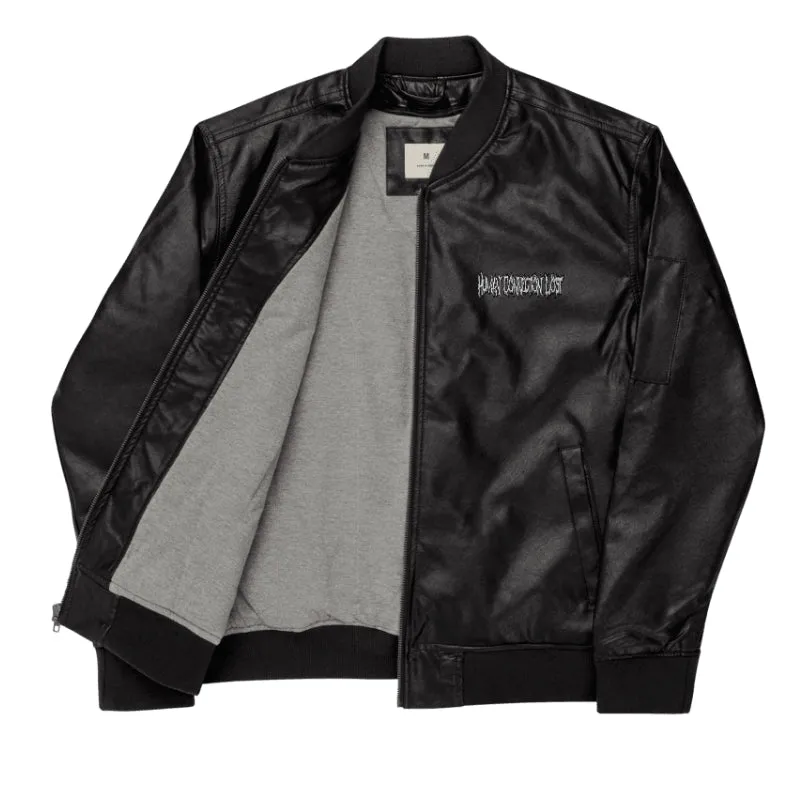 Human Connection Lost Faux Leather Jacket