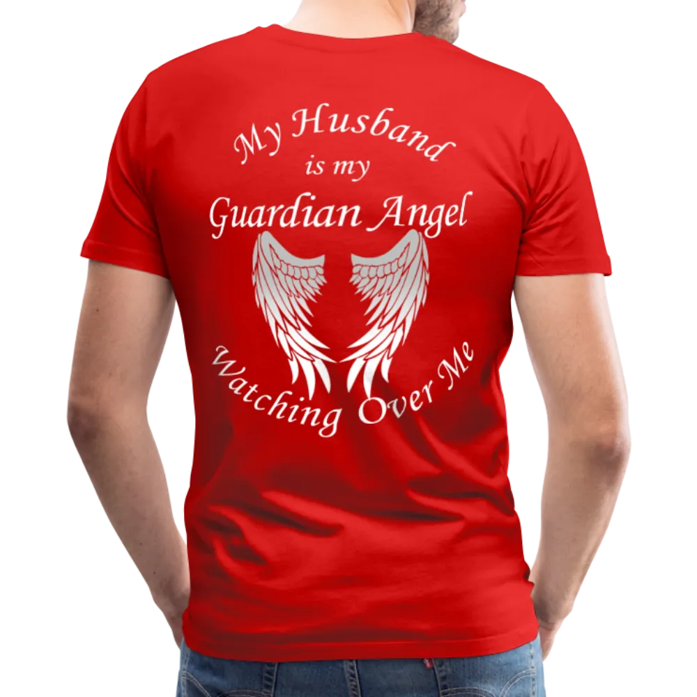 Husband Guardian Angel Men's Premium T-Shirt (CK1478U)