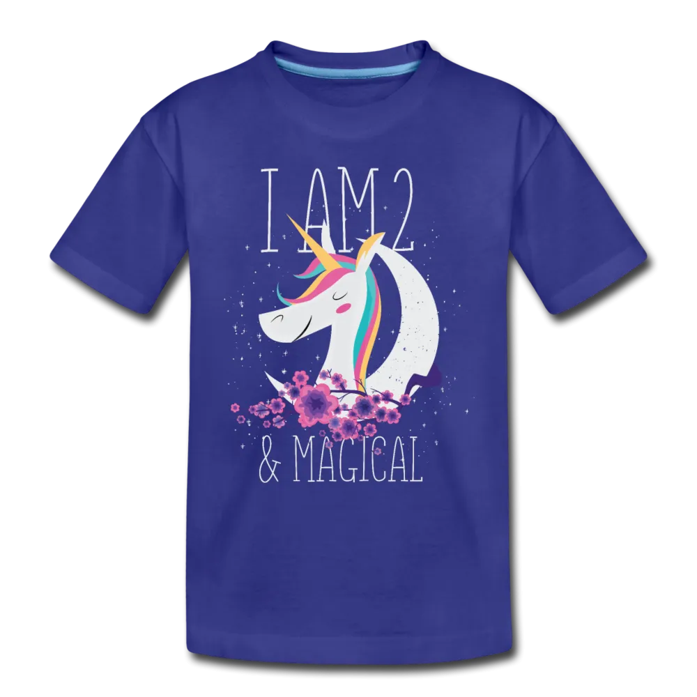 I am 2 and Magical Kids' Premium T-Shirt