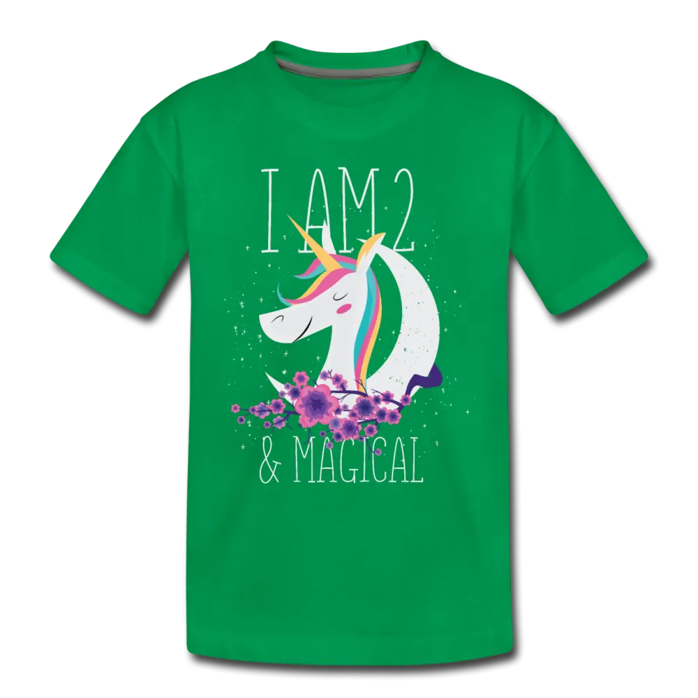 I am 2 and Magical Kids' Premium T-Shirt