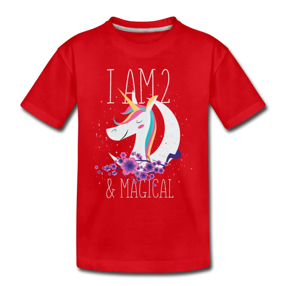 I am 2 and Magical Kids' Premium T-Shirt