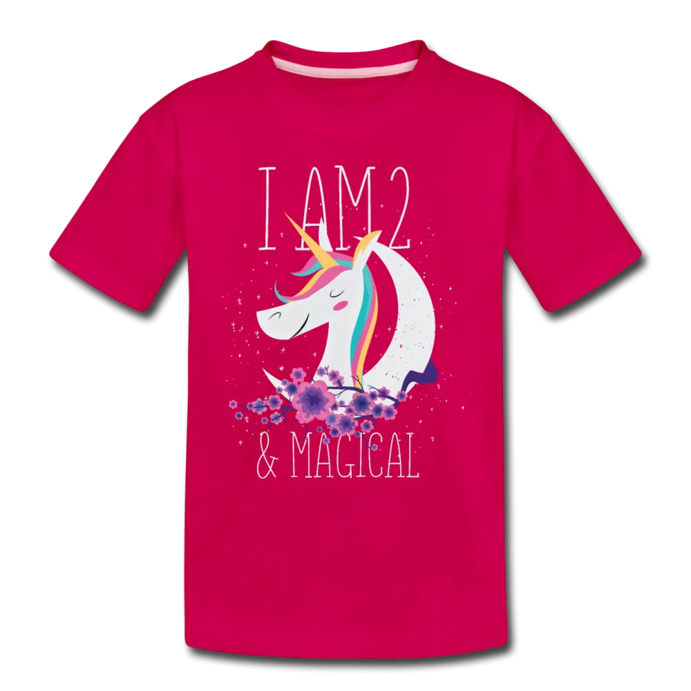 I am 2 and Magical Kids' Premium T-Shirt