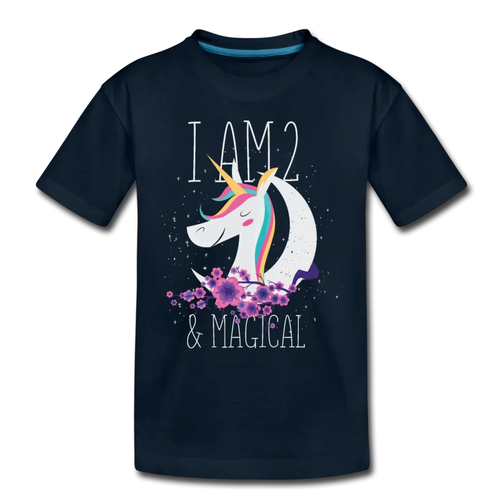 I am 2 and Magical Kids' Premium T-Shirt
