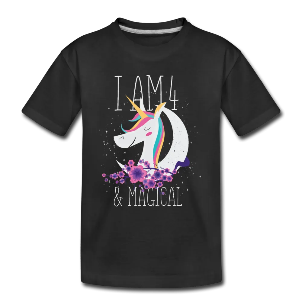 I am 4 and Magical Kids' Premium T-Shirt
