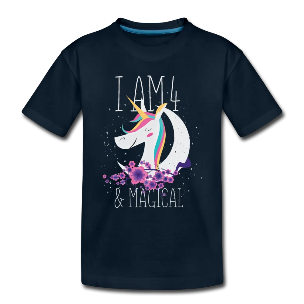 I am 4 and Magical Kids' Premium T-Shirt