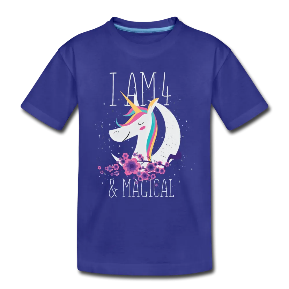 I am 4 and Magical Kids' Premium T-Shirt