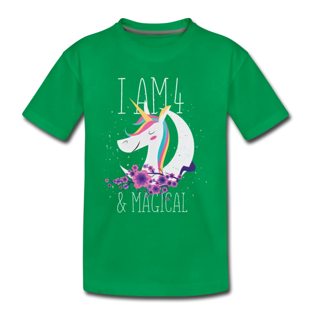 I am 4 and Magical Kids' Premium T-Shirt