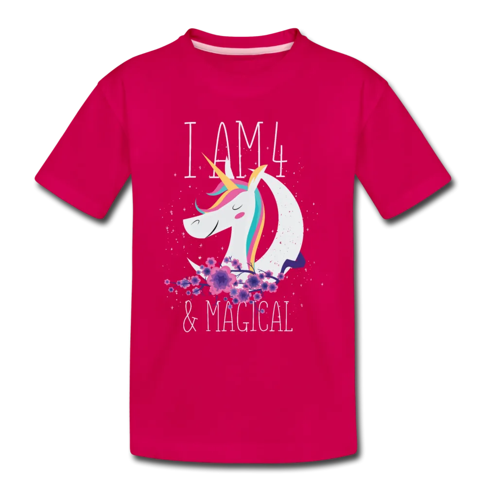 I am 4 and Magical Kids' Premium T-Shirt