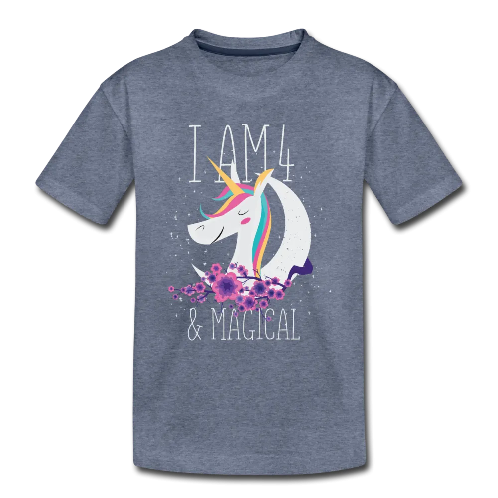 I am 4 and Magical Kids' Premium T-Shirt