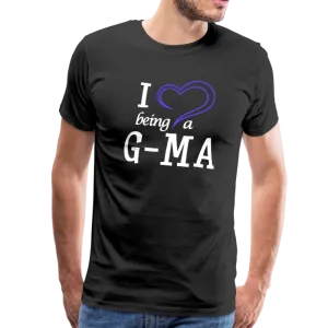 I Heart Being a G-Ma Men's Premium T-Shirt (CK1550U)