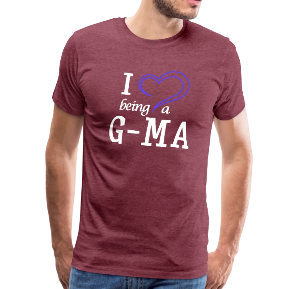 I Heart Being a G-Ma Men's Premium T-Shirt (CK1550U)