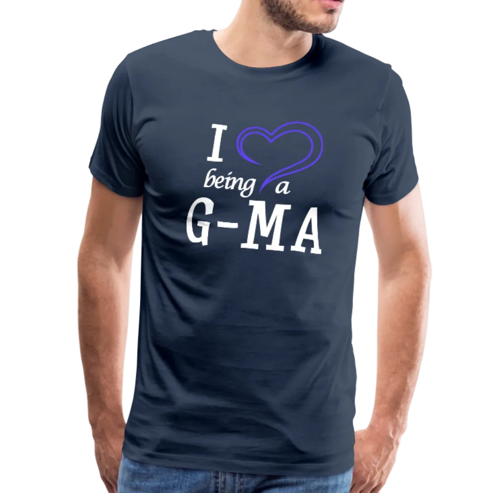 I Heart Being a G-Ma Men's Premium T-Shirt (CK1550U)