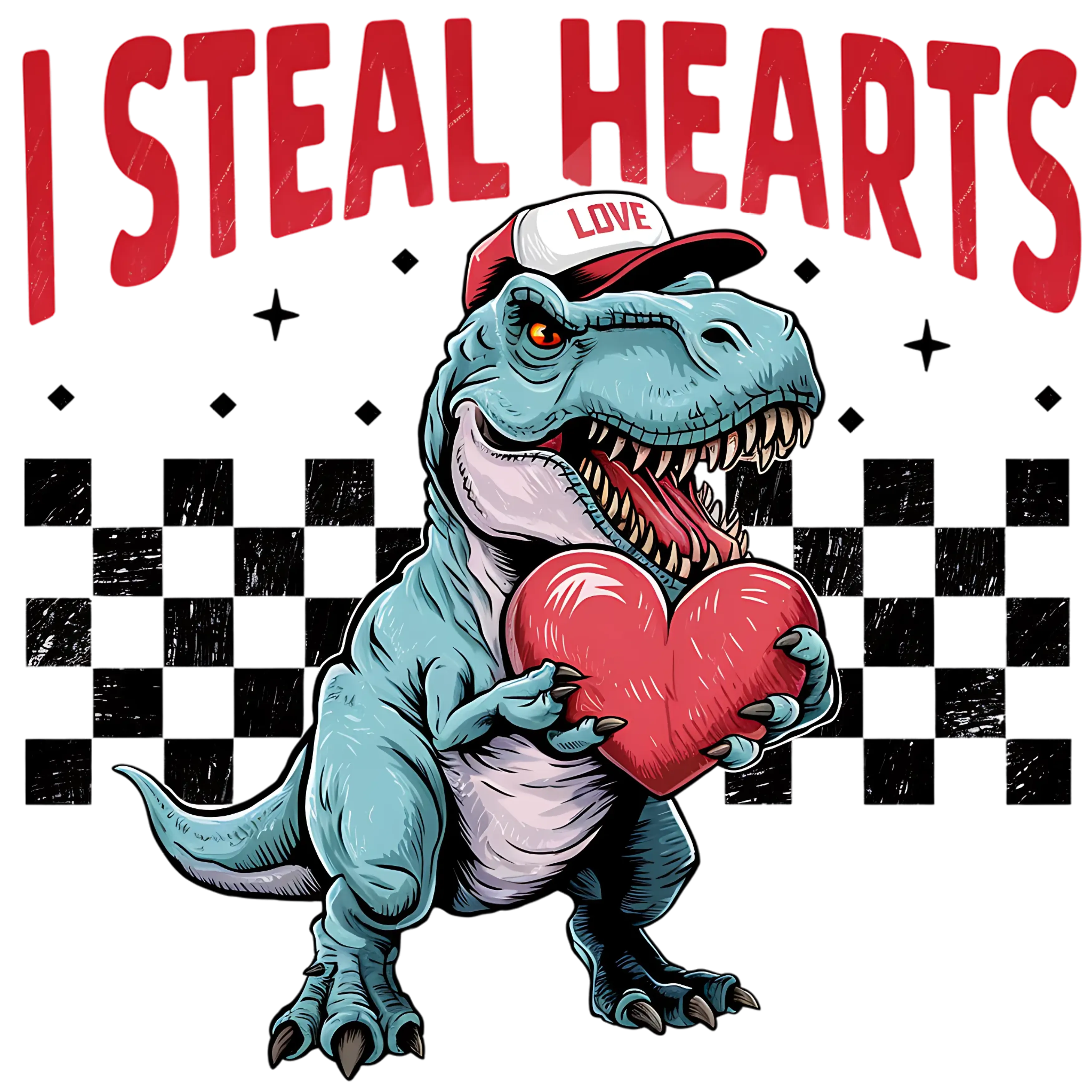 I Steal Hearts boy DTF print