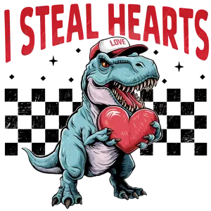 I Steal Hearts boy DTF print