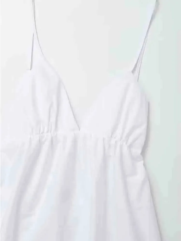 Idalia - Elegant White Midi Dress