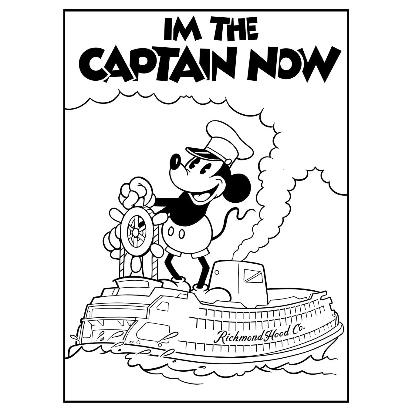 I’m The Captain Now T Shirt - Adult Orange