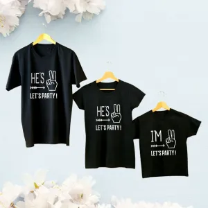 I'm Two Let's Party Matching Family T-Shirts for Second Birthday