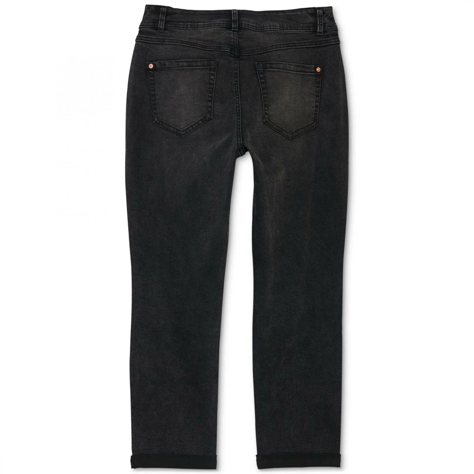 INC International Concepts Destructed Animal Print Curvy Fit Boyfriend Jeans