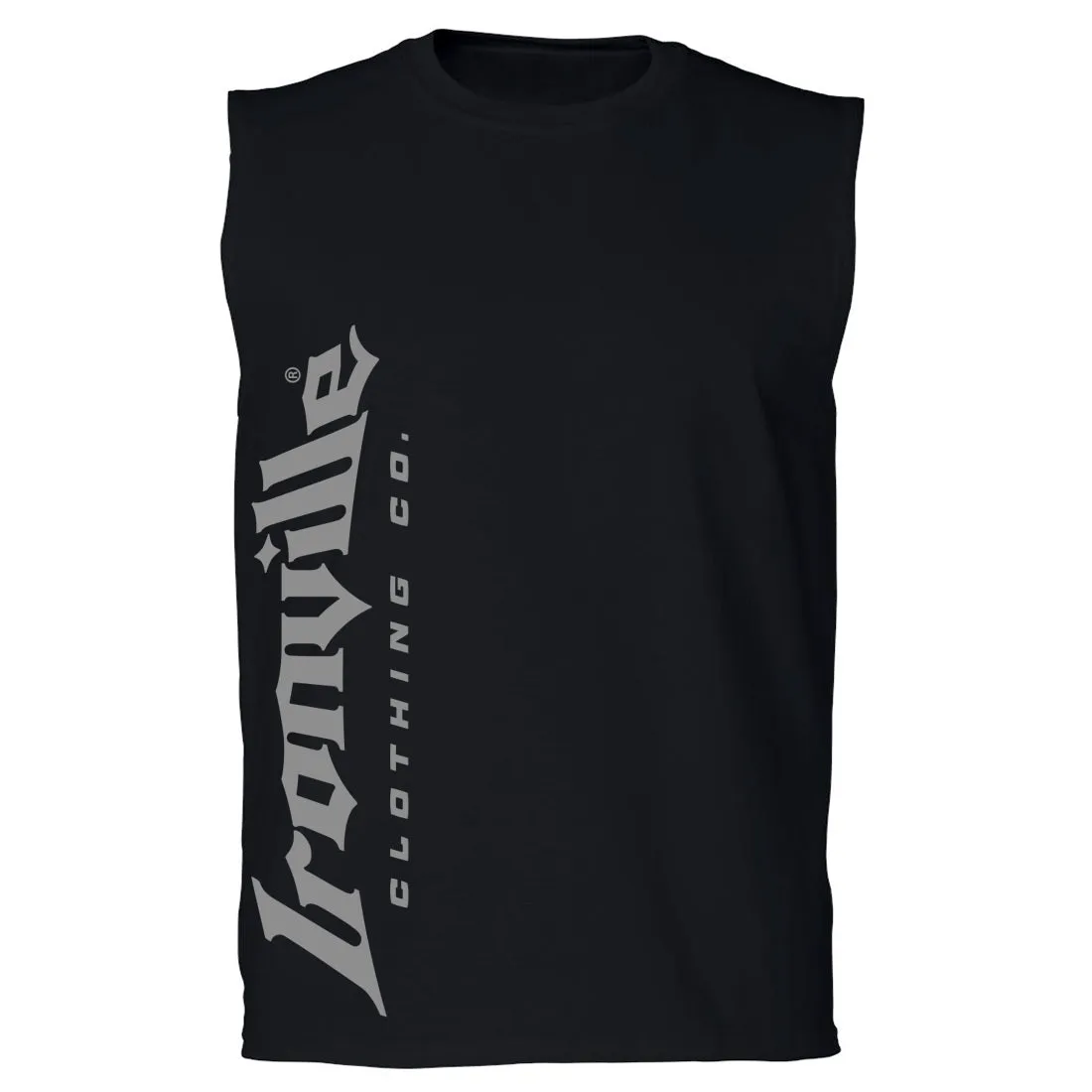 Ironville VERTICAL LOGO Sleeveless Muscle T-shirt