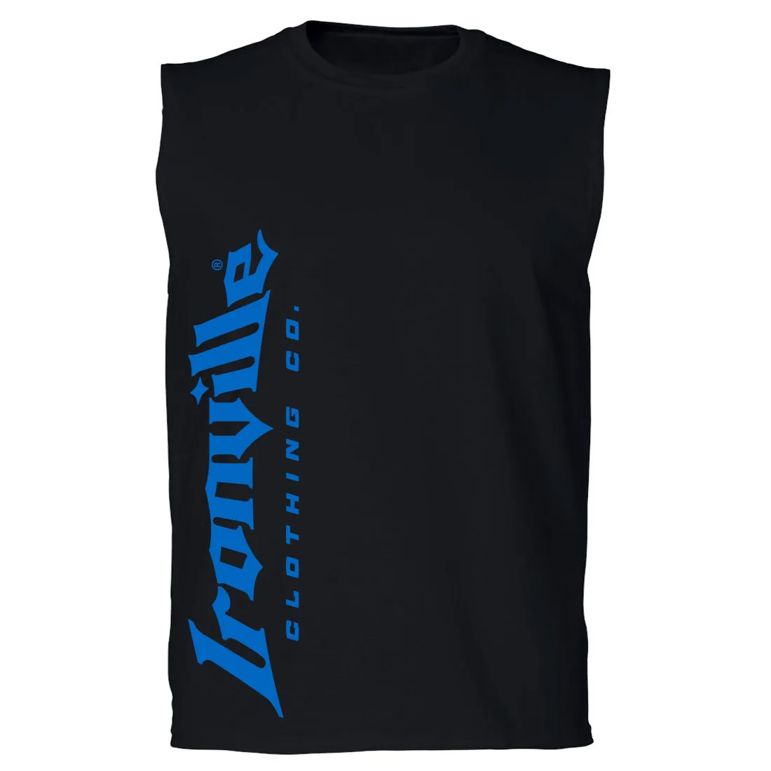 Ironville VERTICAL LOGO Sleeveless Muscle T-shirt