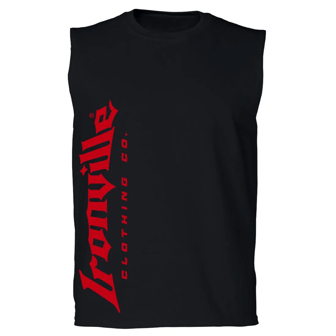 Ironville VERTICAL LOGO Sleeveless Muscle T-shirt