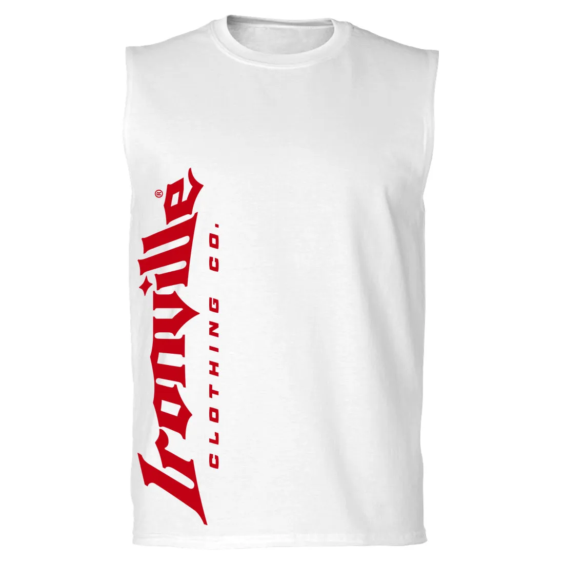 Ironville VERTICAL LOGO Sleeveless Muscle T-shirt