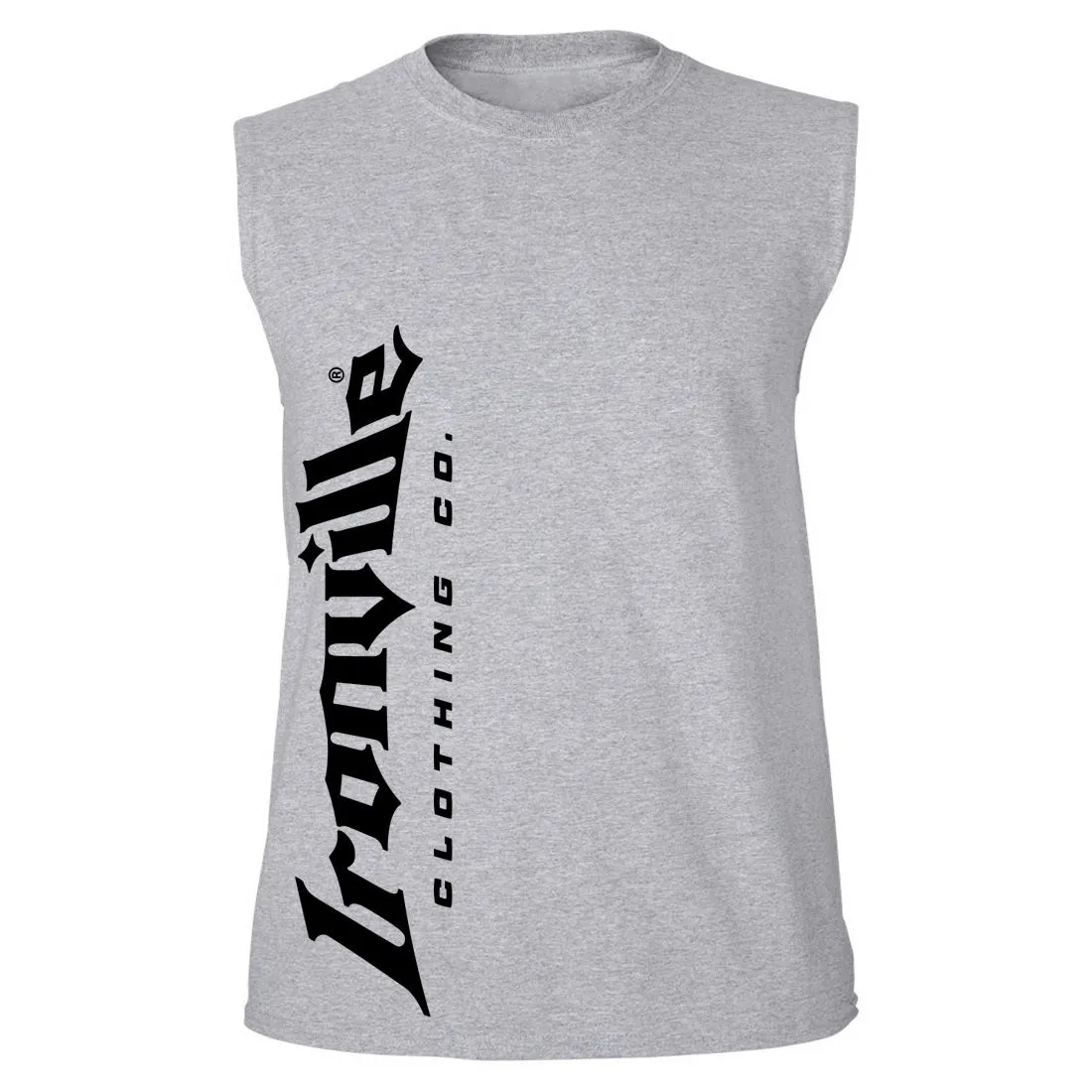 Ironville VERTICAL LOGO Sleeveless Muscle T-shirt