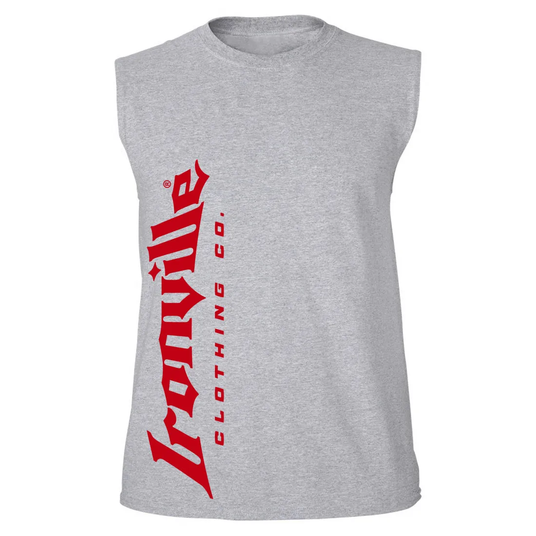 Ironville VERTICAL LOGO Sleeveless Muscle T-shirt