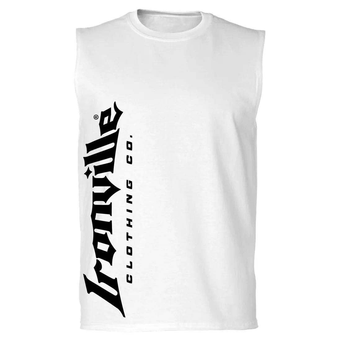 Ironville VERTICAL LOGO Sleeveless Muscle T-shirt