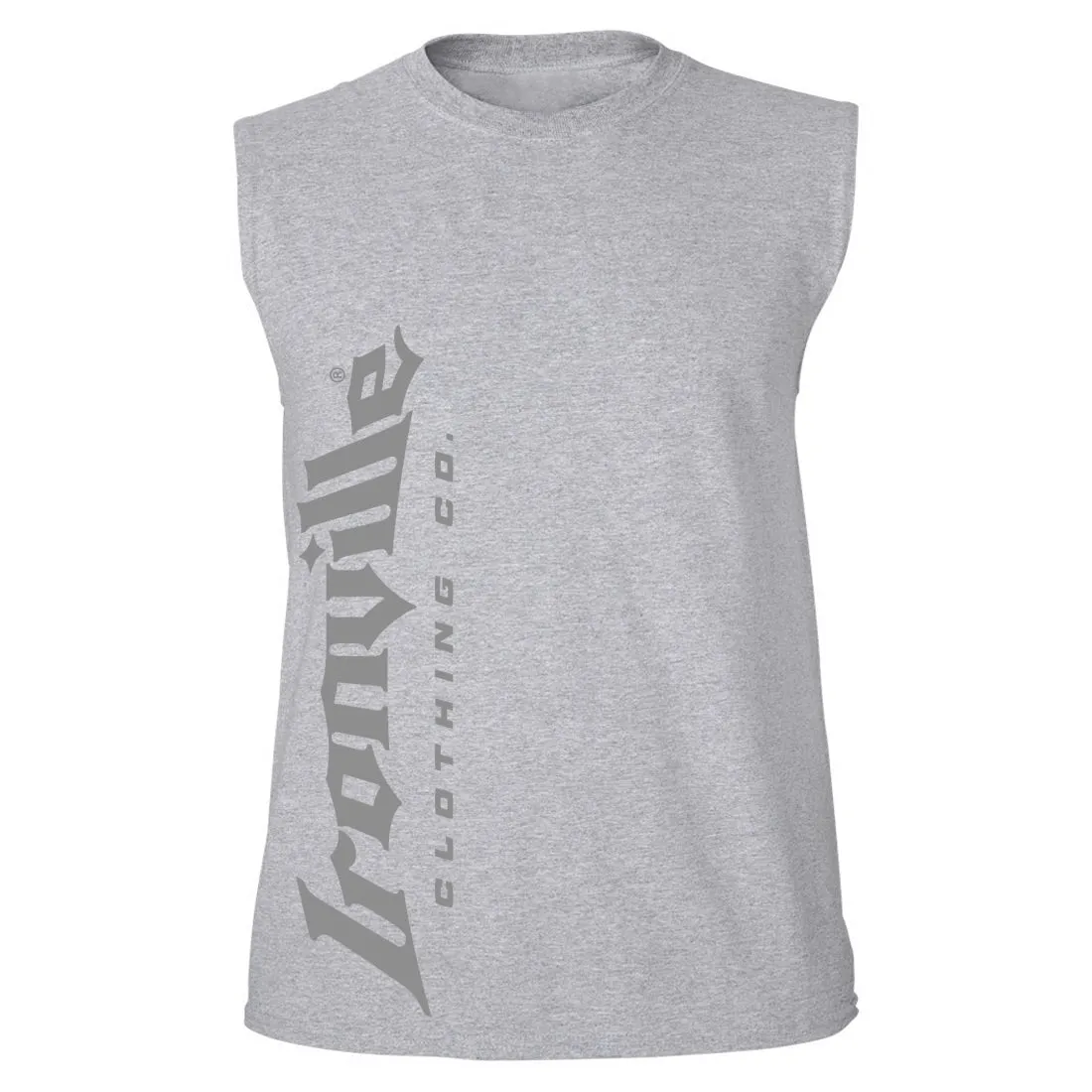 Ironville VERTICAL LOGO Sleeveless Muscle T-shirt