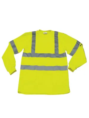 Ironwear Flame Resistant Long Sleeve Lime Safety Shirt