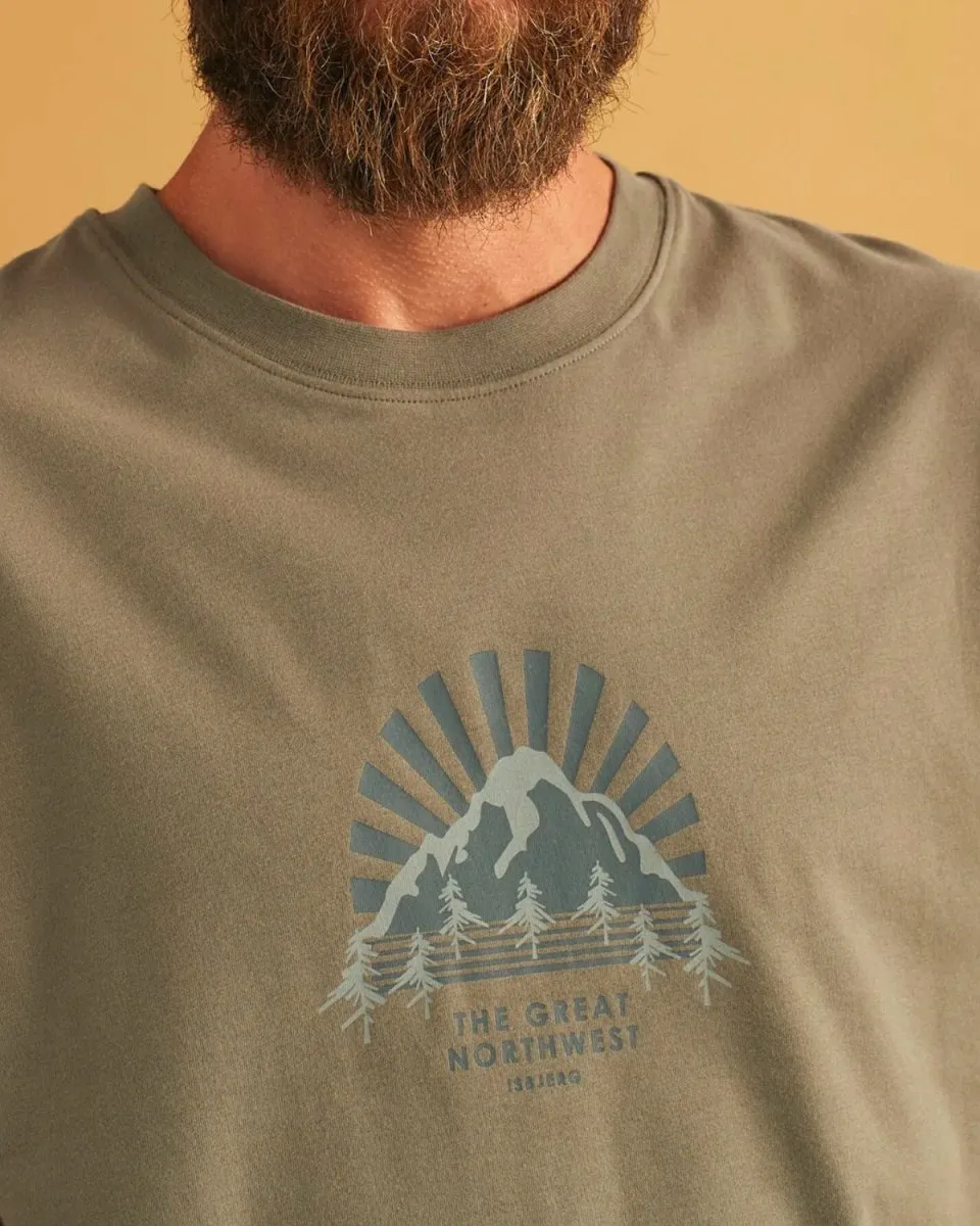 Isbjerg Brushed T-shirt - Smokey Olive