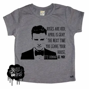 It's Gonna Be MAY Justin Timberlake Quarantine *BLACK DESIGN ONLY*  Kids Tee
