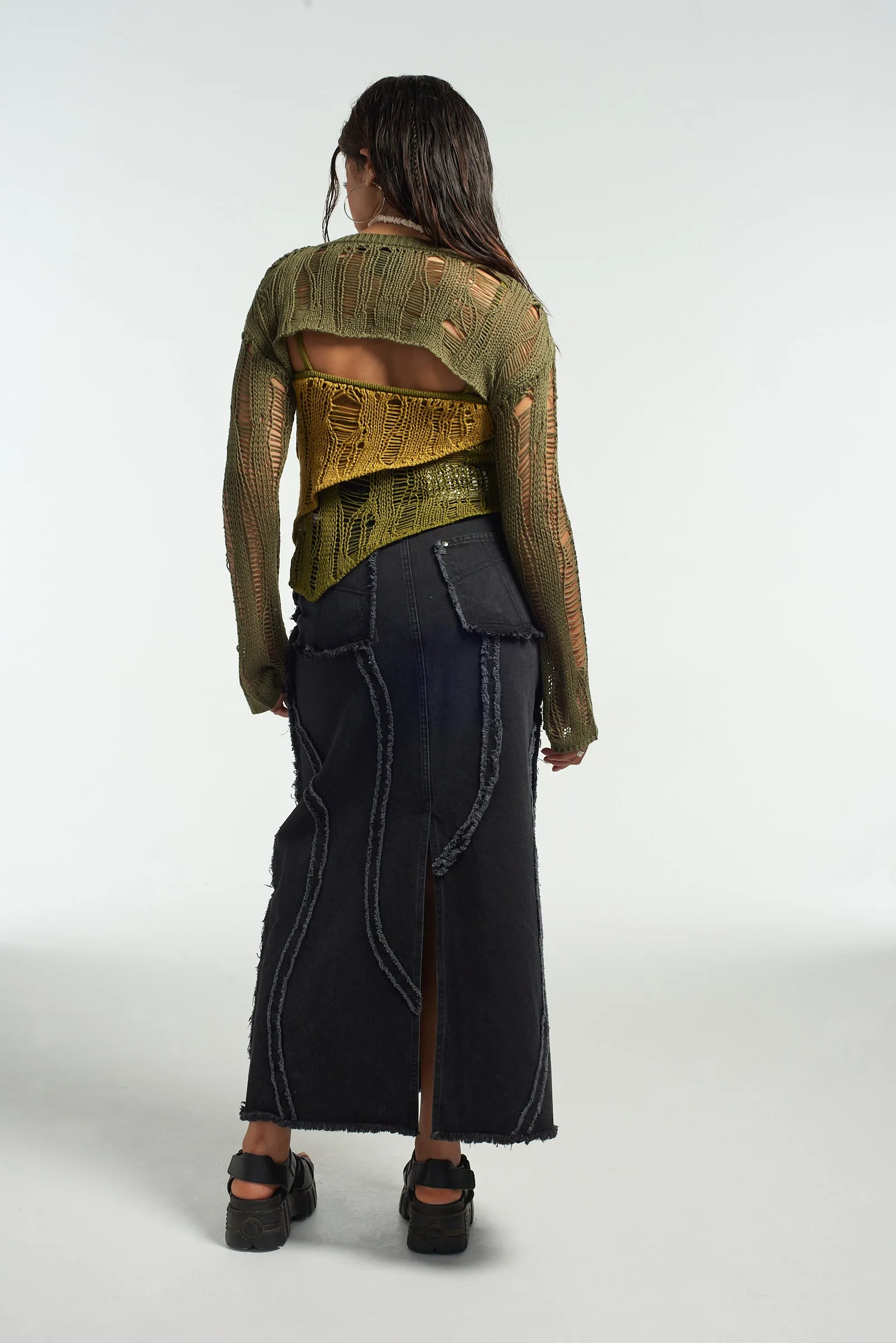 Ivy Layered Ladder Knit Top