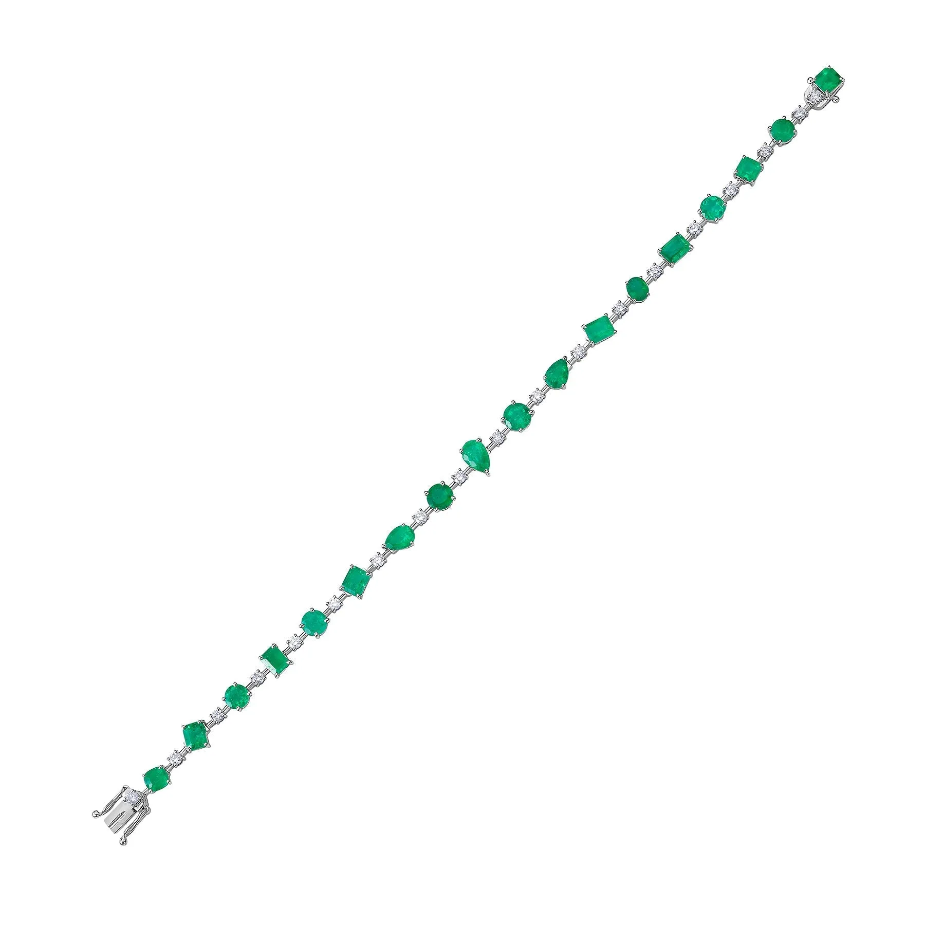 Ivy Midi Emerald Tennis Bracelet