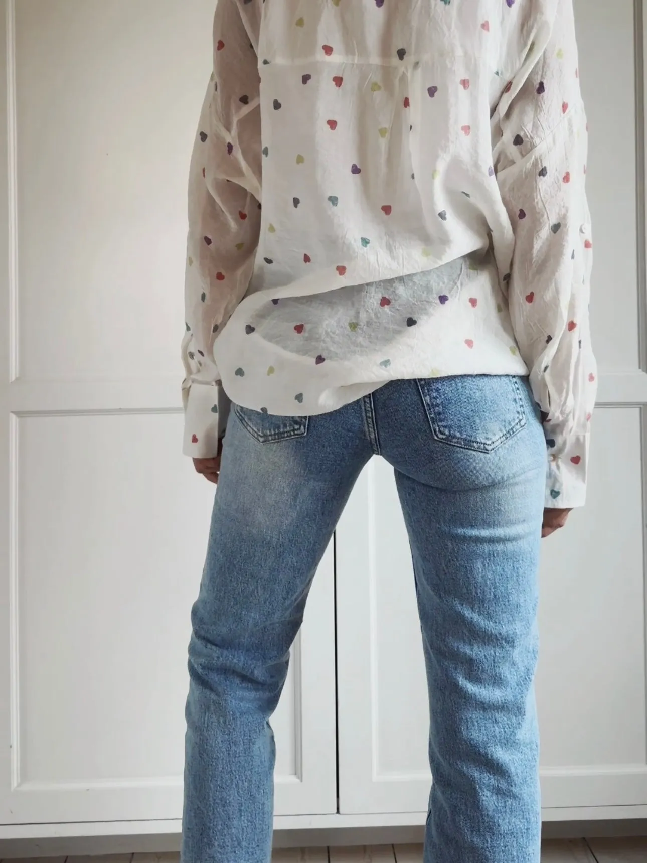 JEANS WITH LOW WAIST - LIGHT BLUE