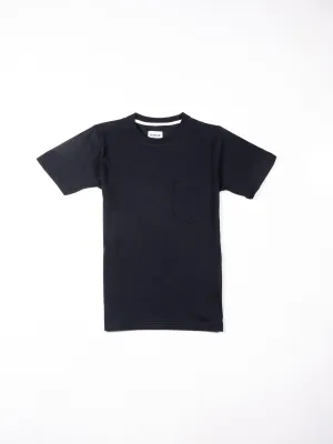 Jet Black Cotton Tee Shirt