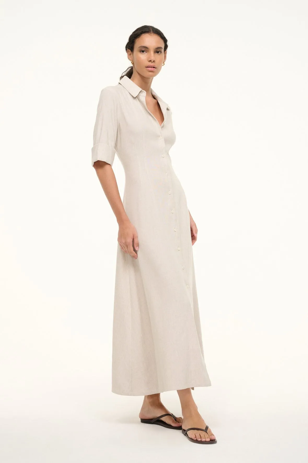 Joan Linen Dress - Natural