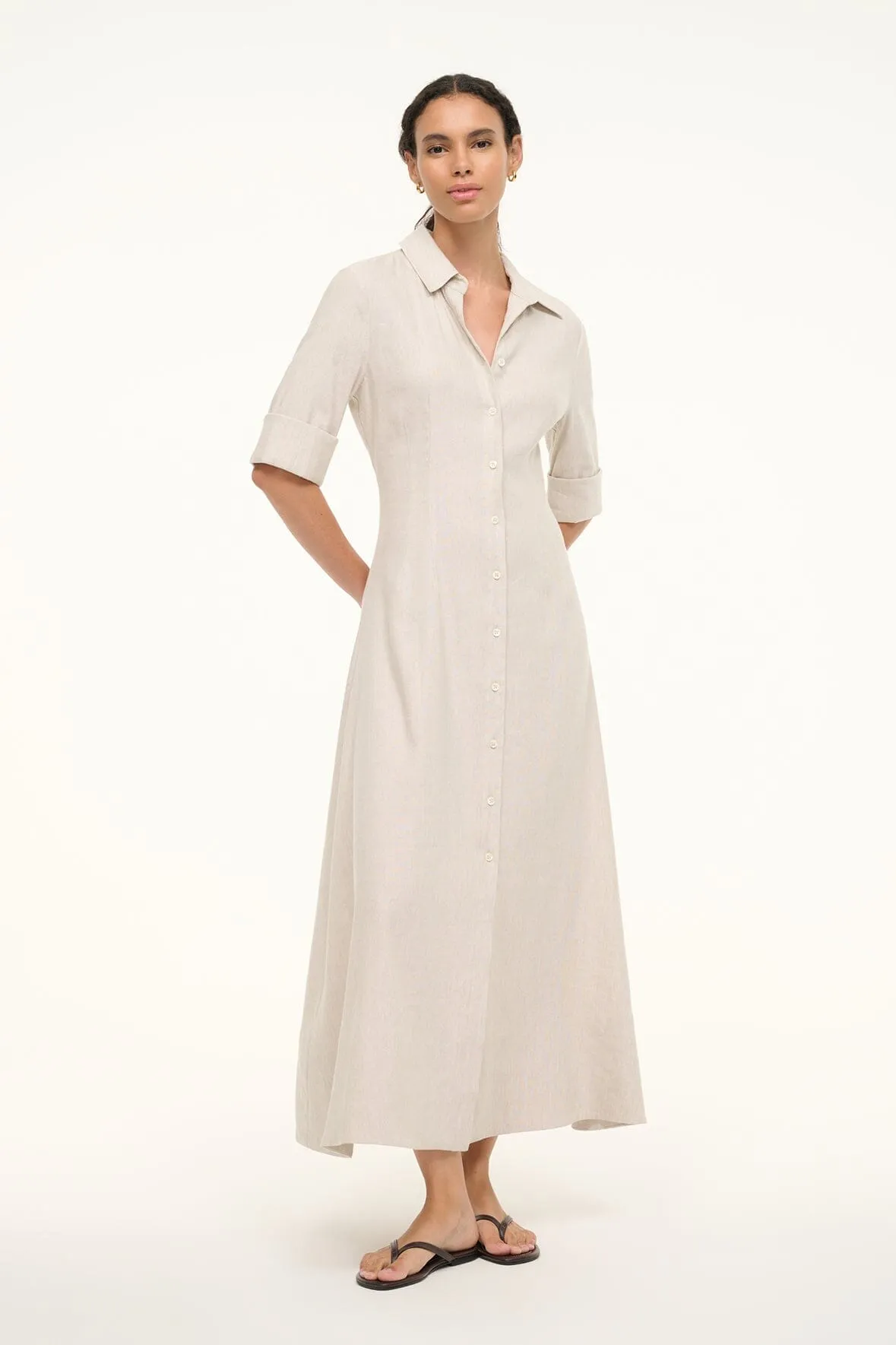 Joan Linen Dress - Natural