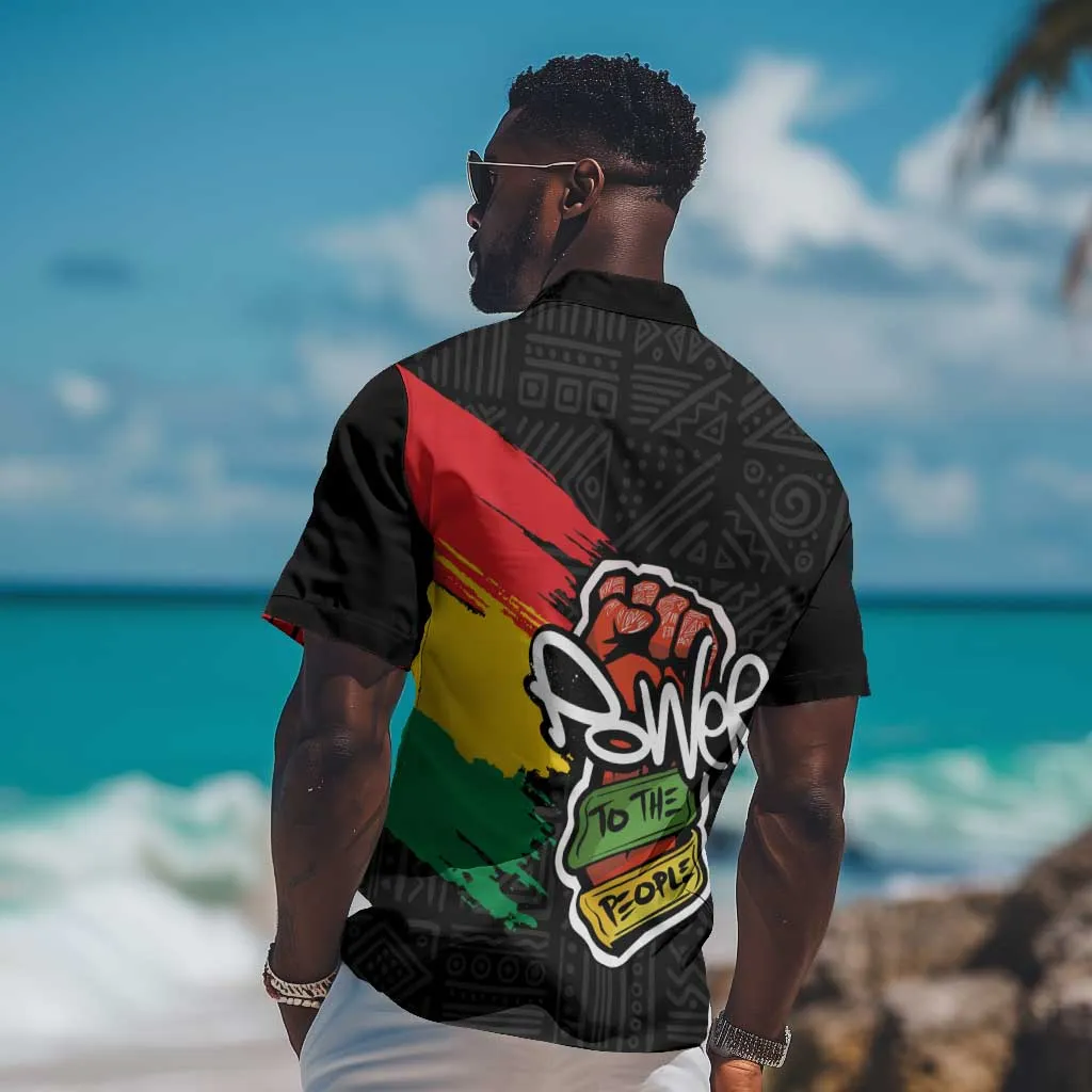 Juneteenth Hawaiian Shirt Power To The People LT7