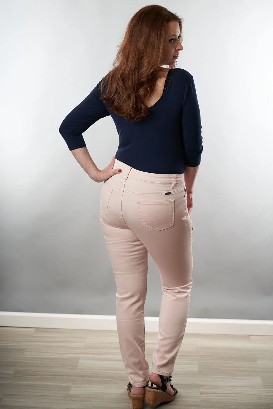 Kan Can Light Pink High Rise Skinny Jeans