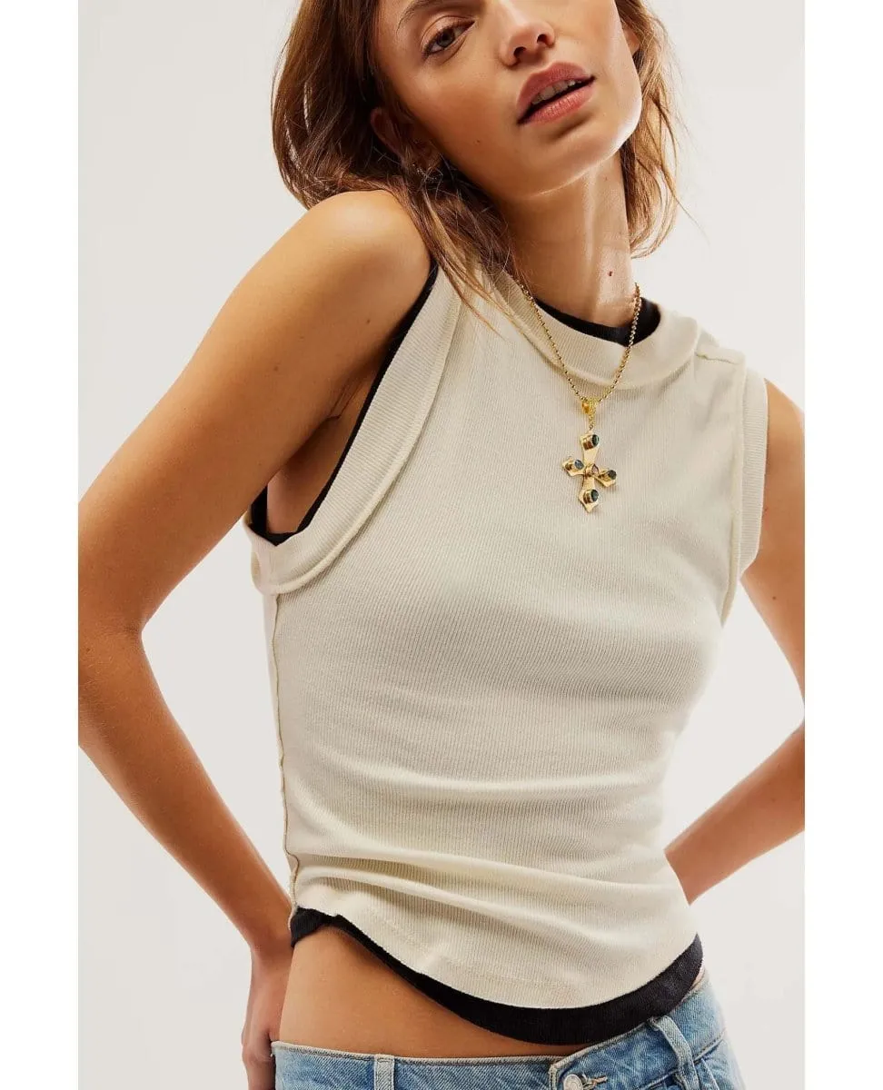 Kate Short Sleeve Tee Ivory
