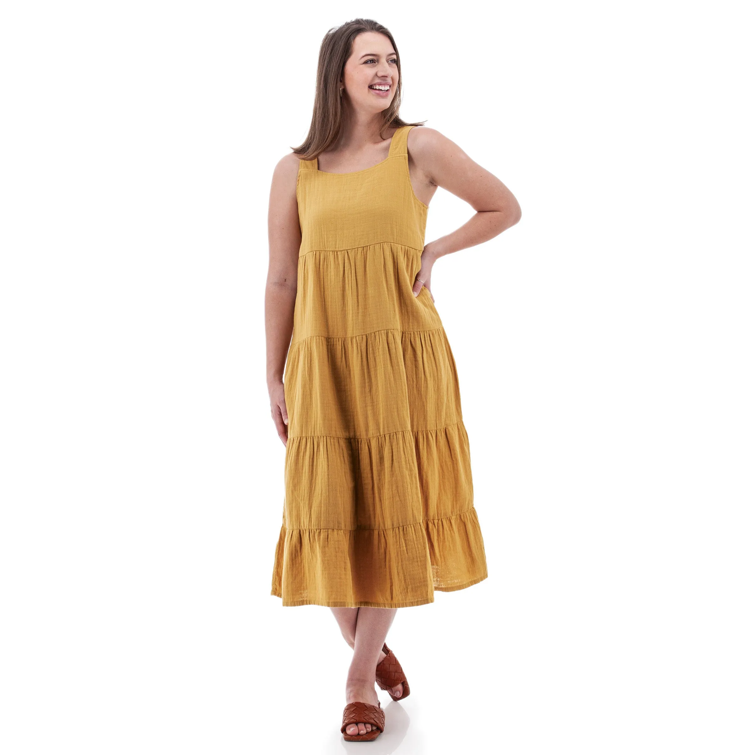 Kelford Tiered Midi Dress - P85756