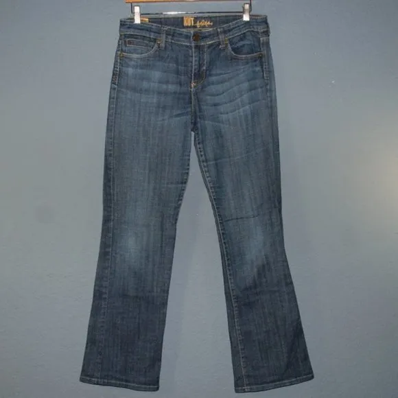 KFTK Dk Wash Denim Farrah Baby Boot Cut Jeans sz 8