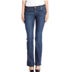 KFTK Dk Wash Denim Farrah Baby Boot Cut Jeans sz 8
